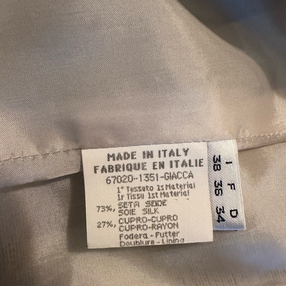 Fred Hayman Beverly Hills silver jacket blazer size 4 - Picture 9 of 15